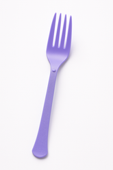 Heavyweight Purple Plastic Forks